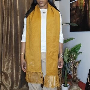 Alpaca Camargo Mustard Yellow Scarf